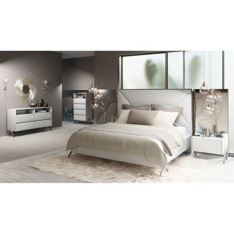 Modrest Candid Modern White Bedroom Set