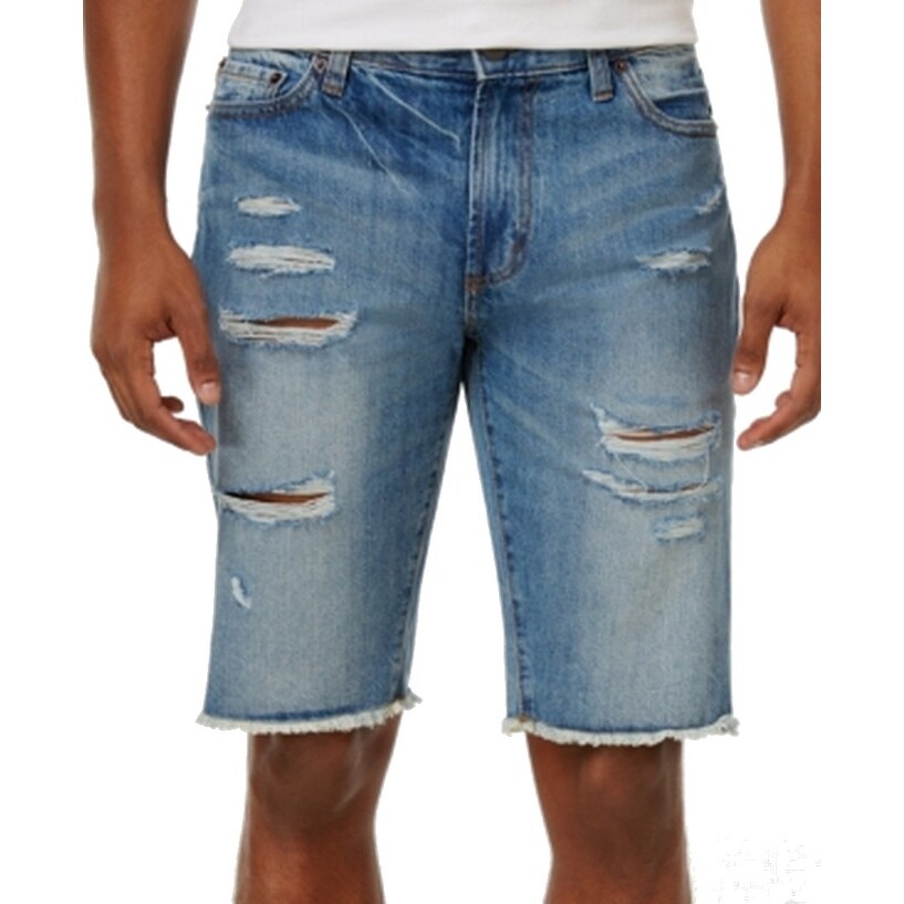 big and tall distressed shorts