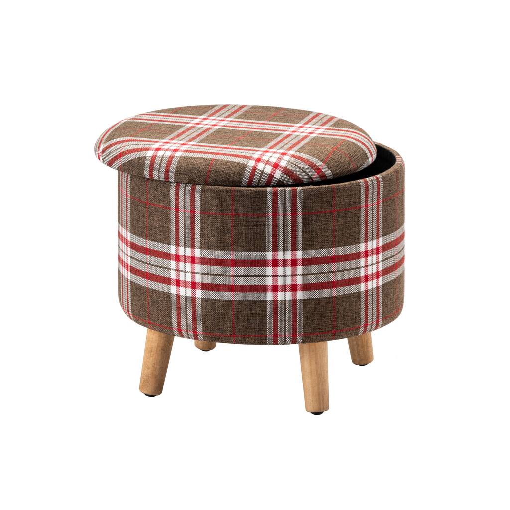 Serena Wooden Storage Stool