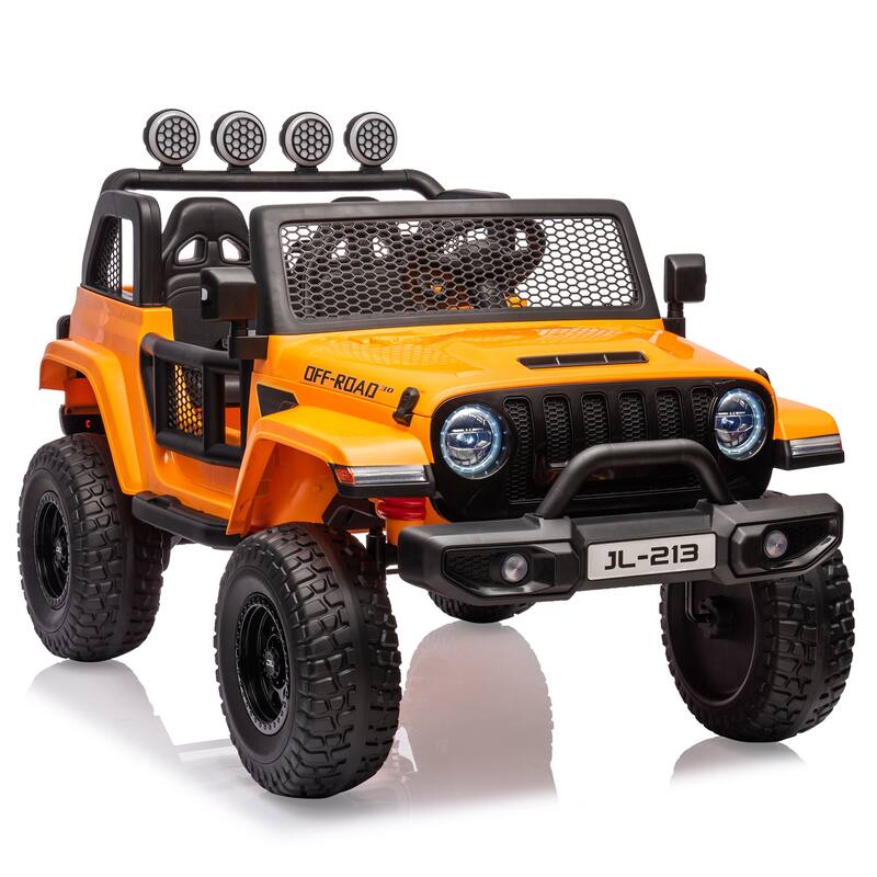 24V 2-Seater Switchable Electric Ride on Car Toy Truck for Kids Best Gift - Orange