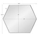 preview thumbnail 78 of 90, Kate and Laurel Rhodes Framed Mid-century Hexagonal Wall Mirror