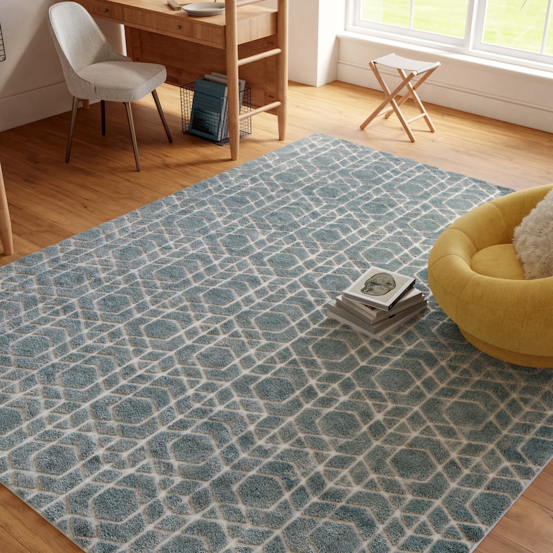 Nourison Washable Charm Indoor only Geometric Area Rug