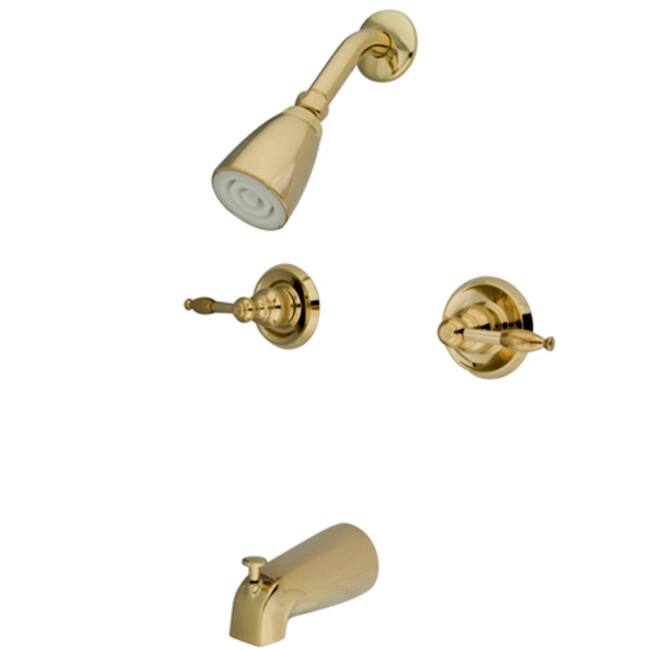 Kingston Brass Magellan Tub and Shower Trim with Single Function - Polished Brass