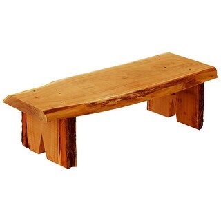 Live Edge Locust Wood 3' Briar Patch Flower Pot Bench