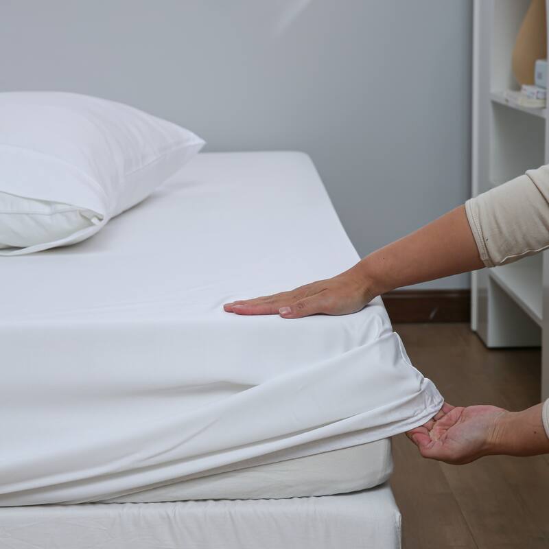 Twin Ducks Inc Rayon from bamboo 15" Fitted Sheet - King - White