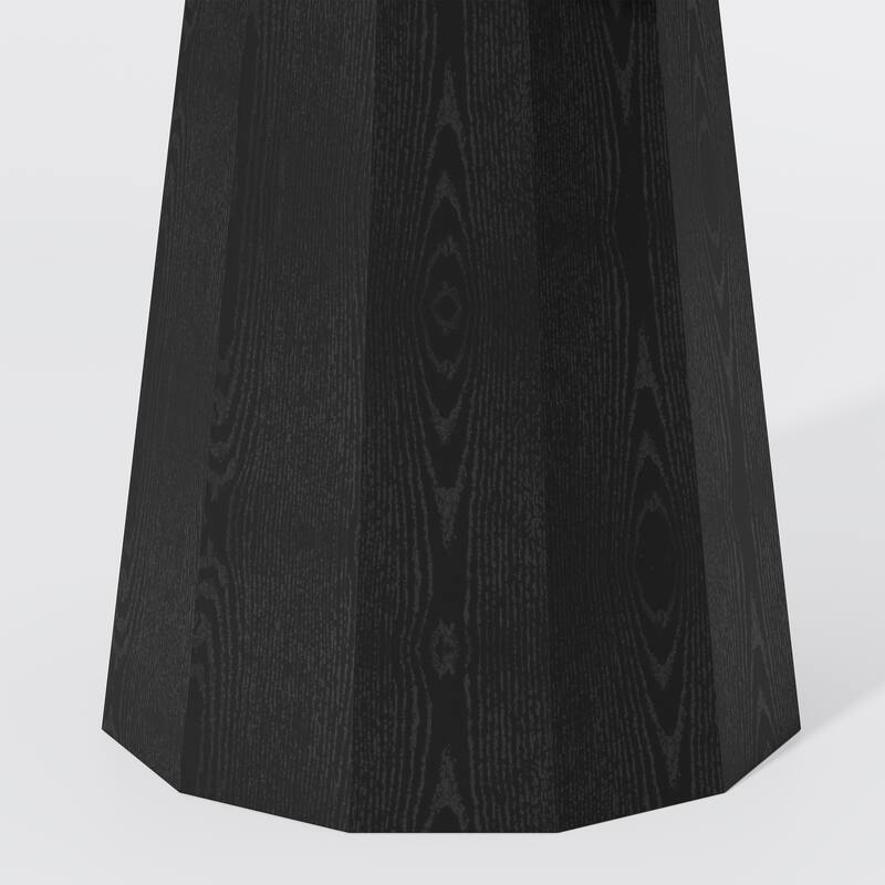 Solid Wood Round Dining Table Kitchen Table with Tabletop and Tapered Base for Living/Dining Room Coffee Office