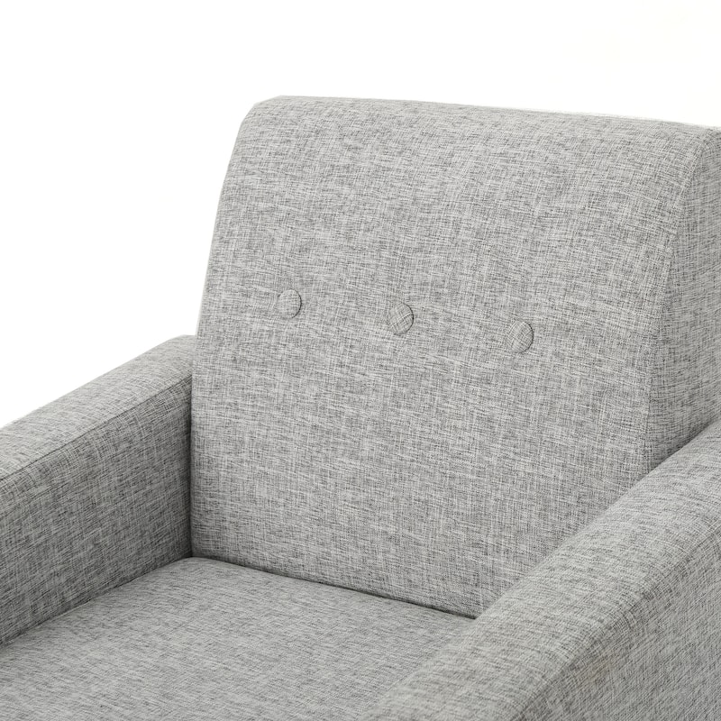 Modern 30.5" Upholstered Club Chair with Sturdy Rubber Wood Legs for Living Room