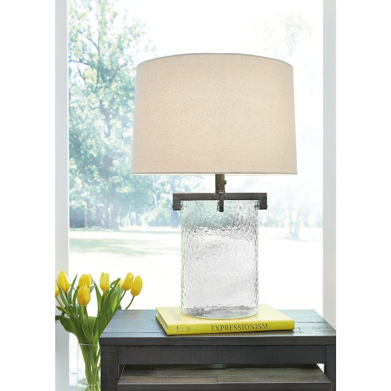 Fentonley Glass Table Lamp - 17"W x 17"D x 25"H