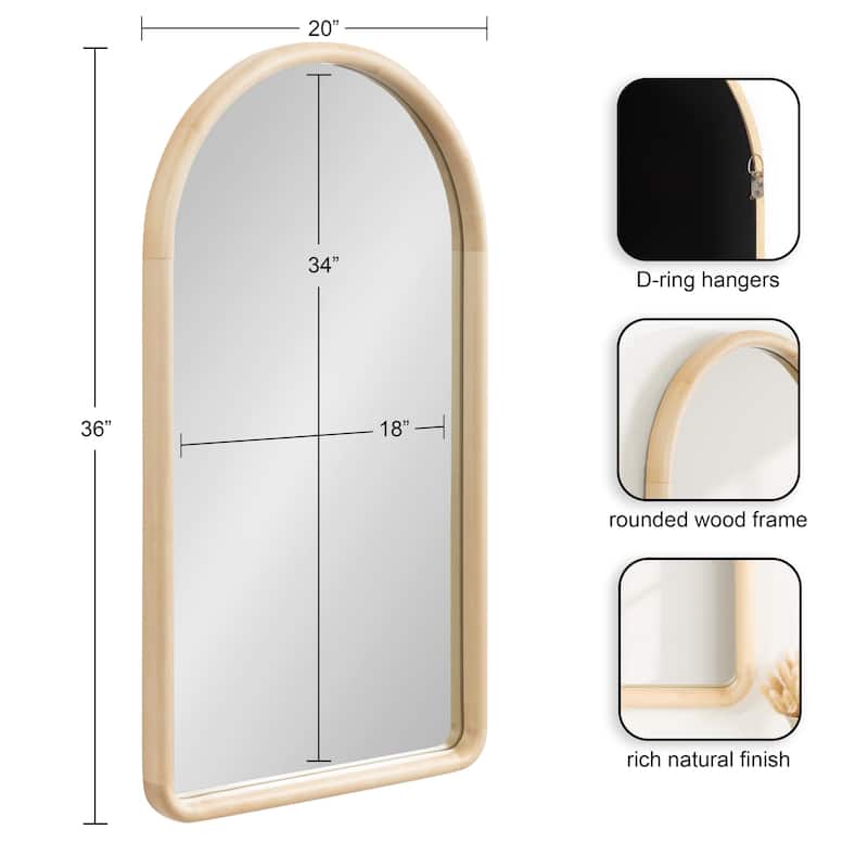 Kate and Laurel Talma Arched Wall Mirror