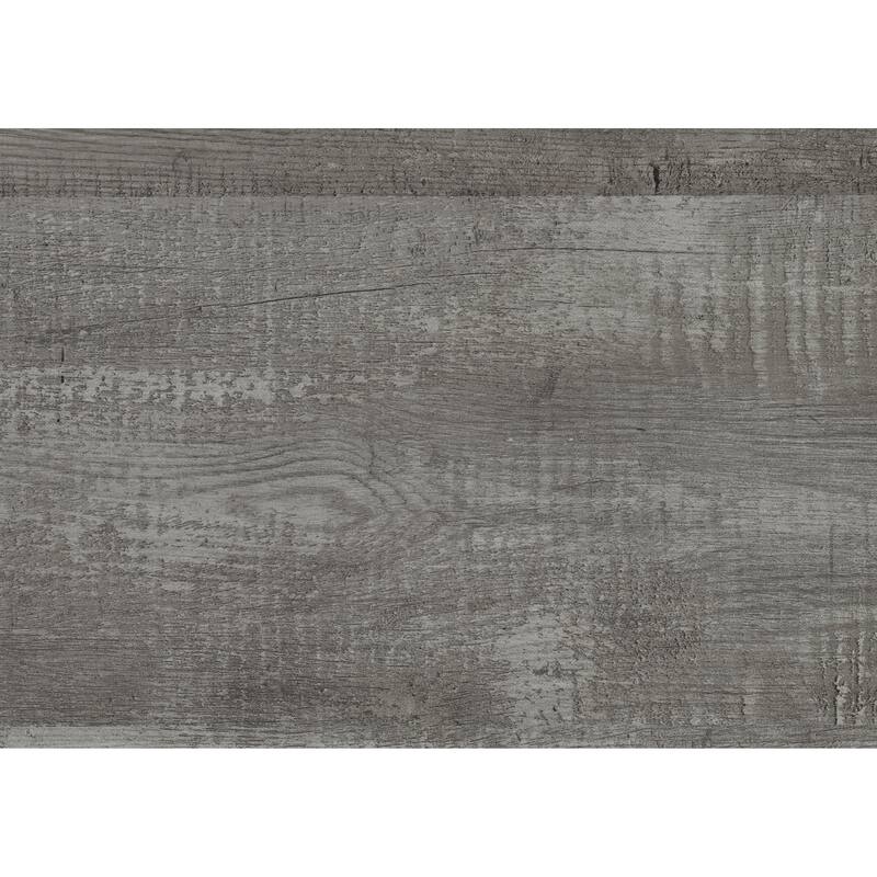 Rustic Gray Twin Size Wooden Panel Bed with Headboard and Footboard, Easy Assembly, Ships in One Box