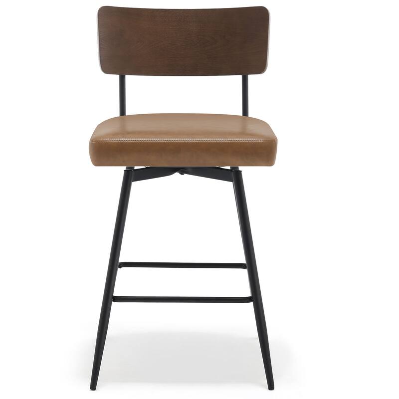 26"/ 29" Faux Leather Swivel Counter/ Bar Stools Set of 2/3