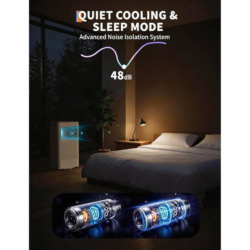 8000 BTU Portable Air Conditioner, up to 350 Sq.Ft.