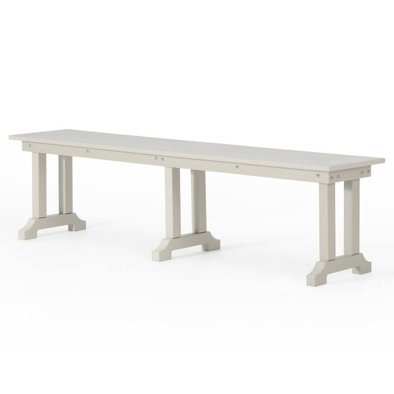 Laguna Hdpe All Weather Outdoor Patio 65" Bench