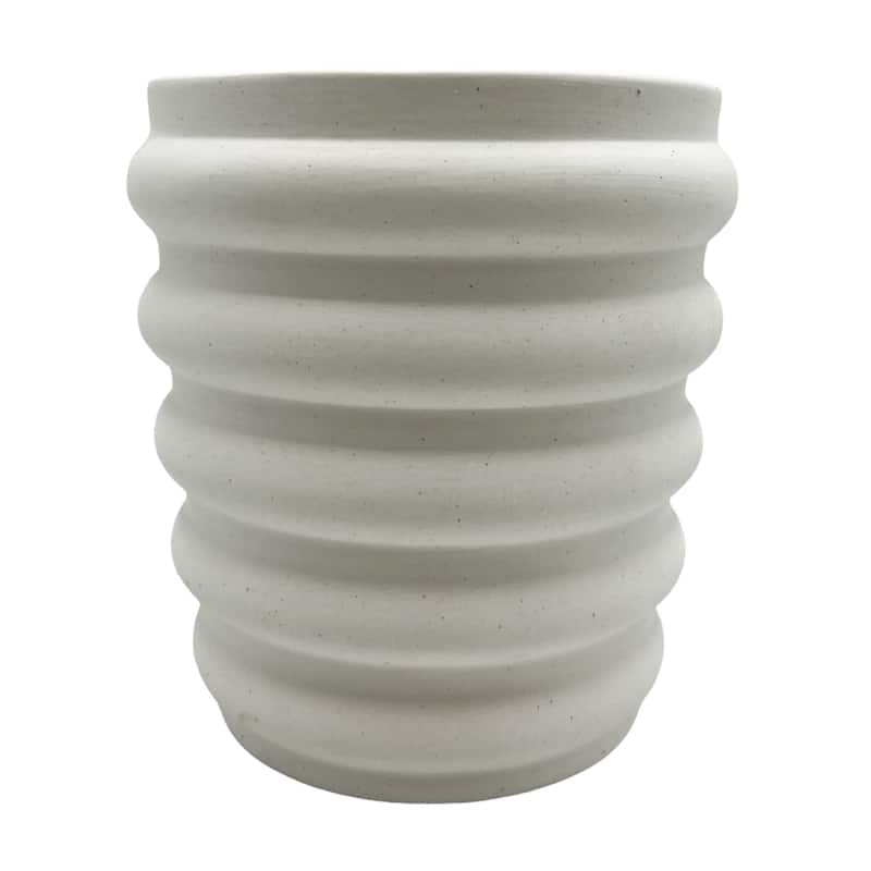 Modern Beige Ceramic Vase