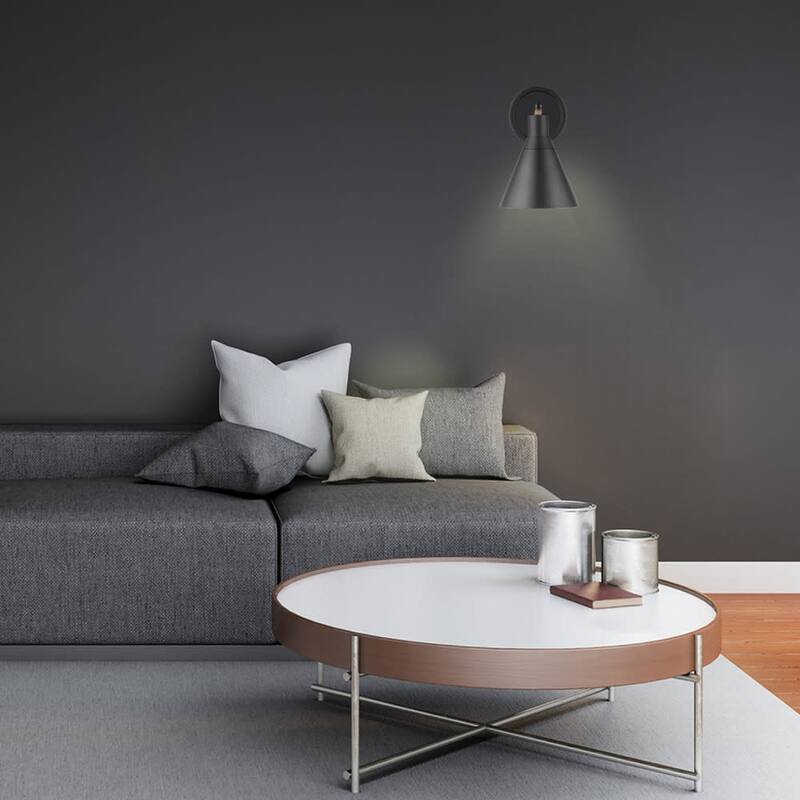 James Allan 10" Tall Wall Sconce with Metal Shade