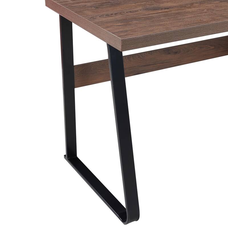 Computer Desk with Drawers,Metal Frame