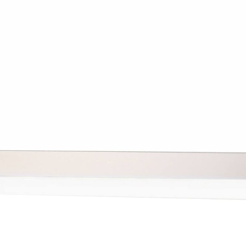 Sok LED Dresser Mirror, White High Gloss Finish, Rectangular 37 Inch