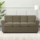 preview thumbnail 107 of 149, Subrtex 9-Piece Stretch Sofa Slipcover Sets with 4 Backrest Cushion Covers and 4 Seat Cushion Covers Oversize Sofa - Olive Green