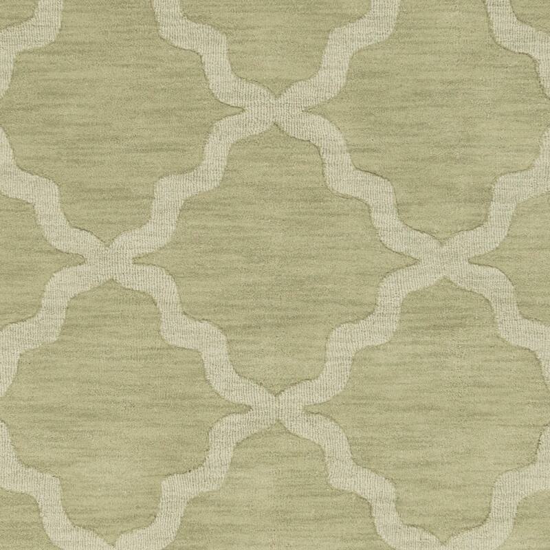 Hand-Tufted Amy Tone-on-Tone Lattice Wool Area Rug