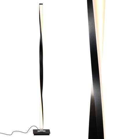 Brightech Helix - Modern LED Floor Lamp Living Room Bright Lighting