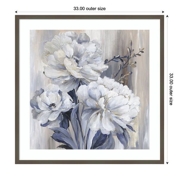 Blue Botanic Dreams by Asia Jensen Wood Framed Wall Art Print - Svelte ...