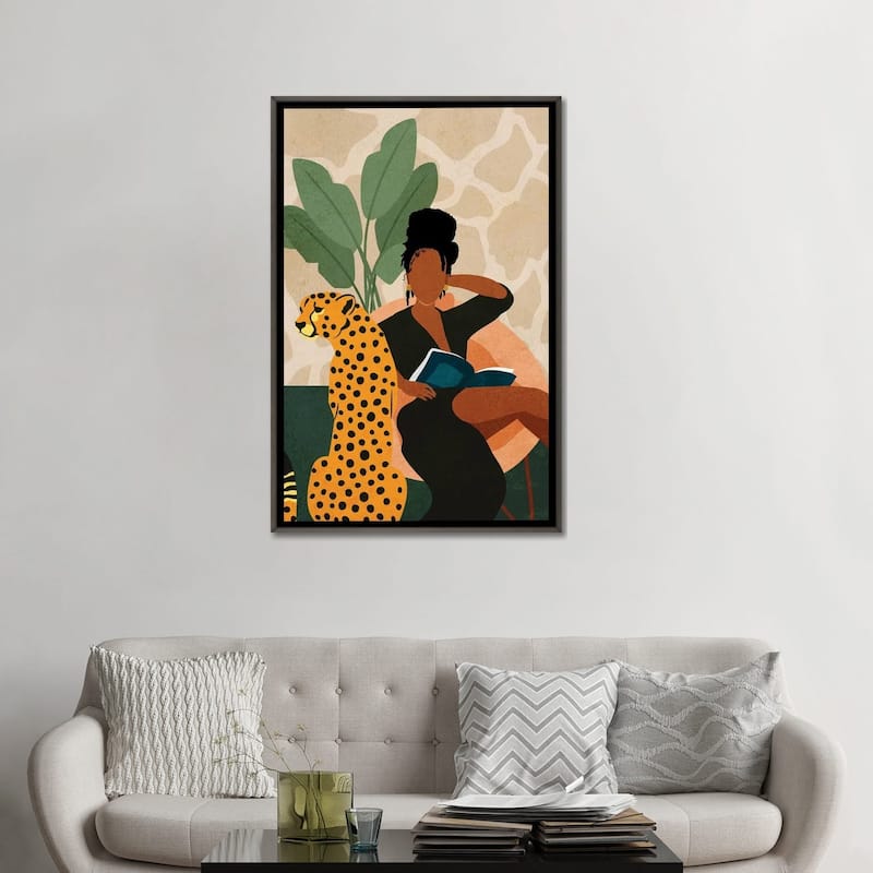iCanvas "Stay Home No. 1" by Domonique Brown Framed