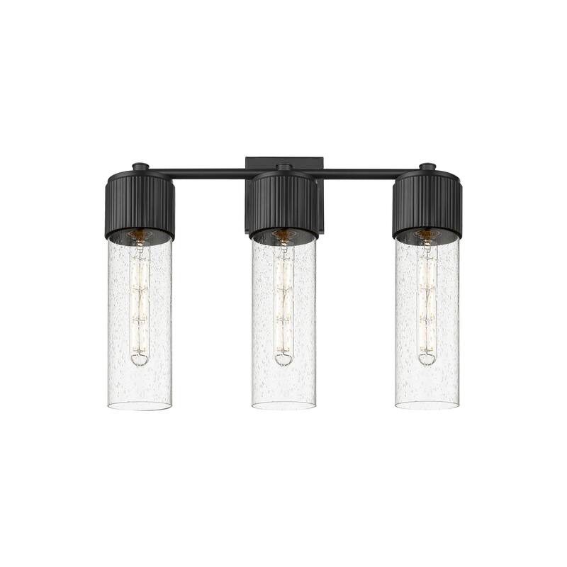 Innovations Lighting 428-3W-16-21 Bolivar Vanity Bolivar 3 Light 21" - Matte Black / Seedy