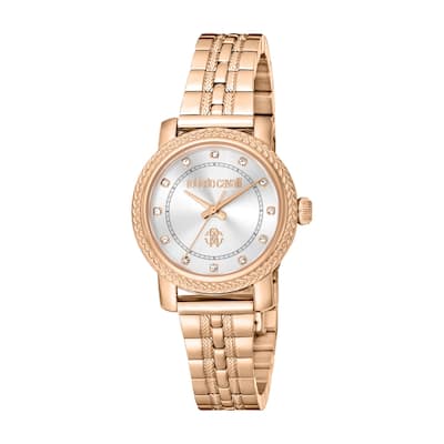 Roberto Cavalli Women RC5L058M0065 Quartz Watch - Rose-Tone