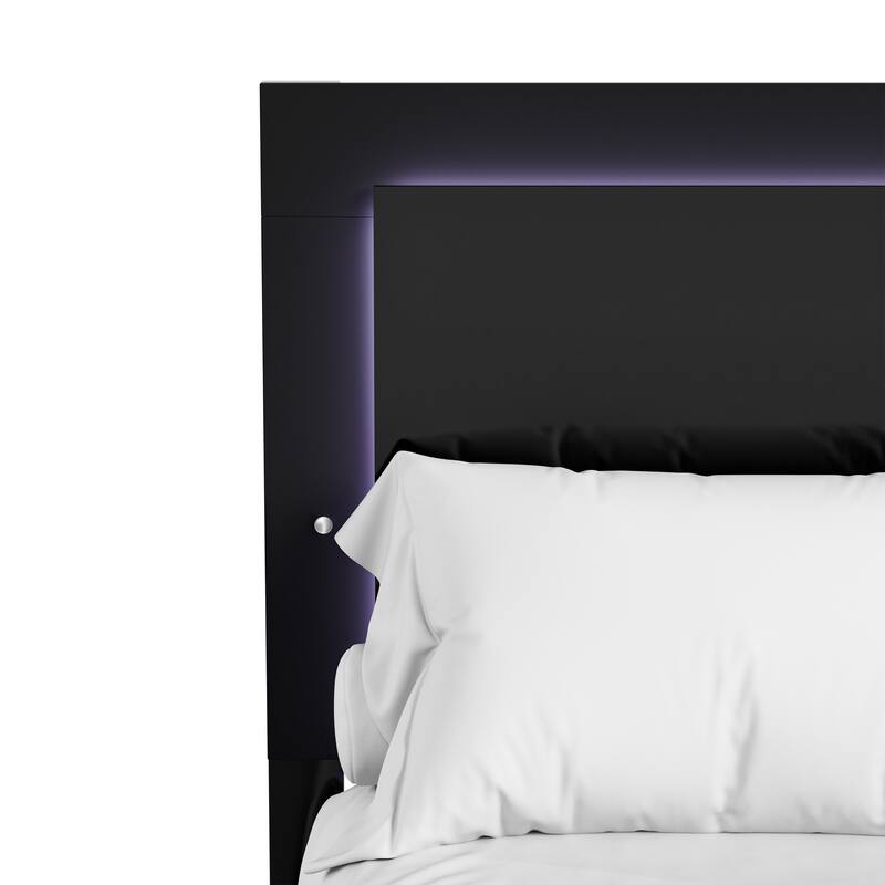 Furniture of America Erina Modern Glossy 6-Piece Panel Bedroom Set