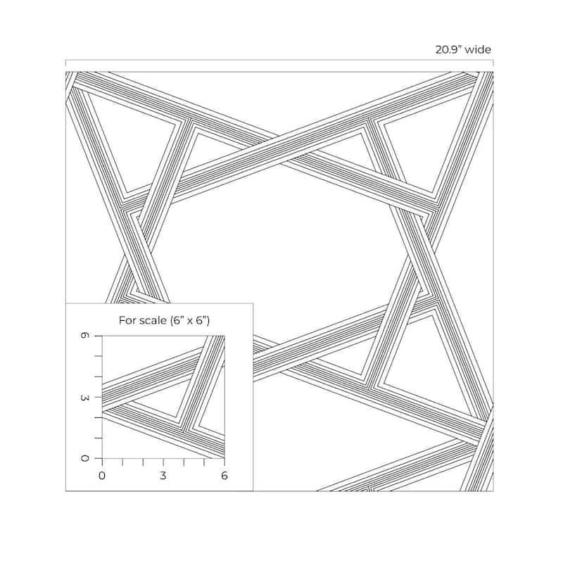 NextWall Crossroads Geo Peel and Stick Wallpaper