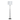StyleCraft Langston Floor Lamp - Larson Gold & Black - White Shade