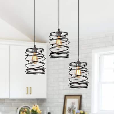 The Gray Barn Modern Farmhouse 1-Light Pendant Dimmable Kitchen Island Lights for Dining Room