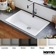 preview thumbnail 52 of 61, Karran Top Mount 33 in. Large Single Bowl Quartz Kitchen Sink