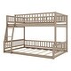 preview thumbnail 26 of 24, Full XL over Queen Wood Bunk Bed with Ladder and Guardrails