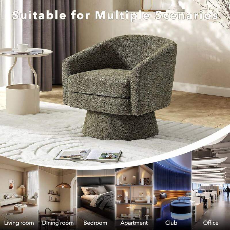360° Swivel Comfy Accent Sofa Chair for Living Room, Bedroom