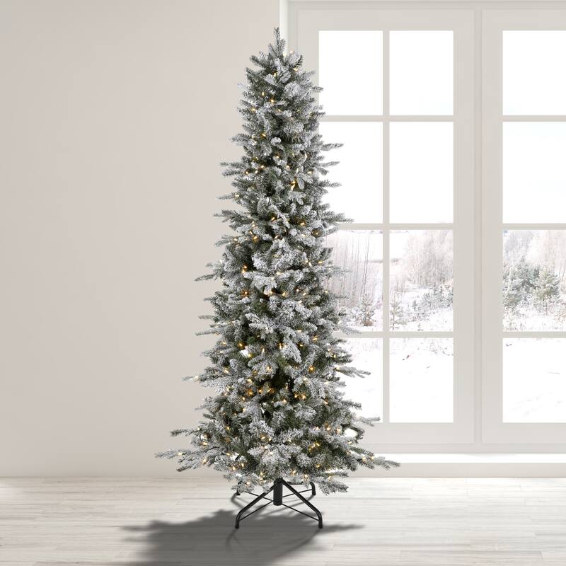 7' LED Pencil Snowtip Aspen Tree