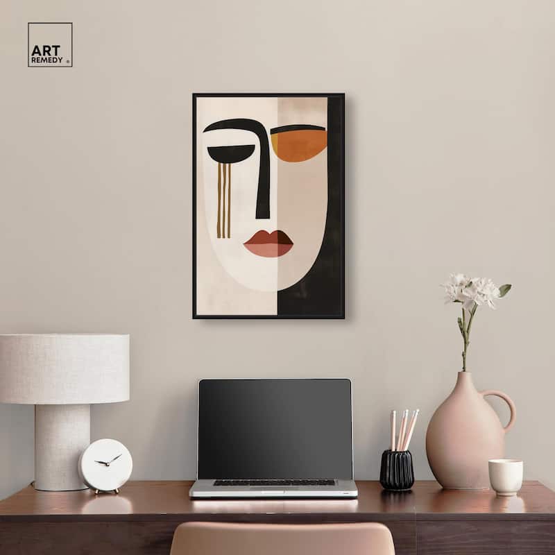 Face Moderne III Canvas by Art Remedy