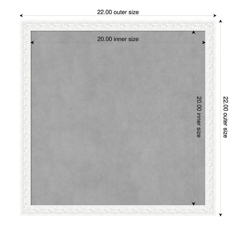 Amanti Art Bethany Black Framed - 22 x 22 in - Bethany White