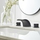 preview thumbnail 2 of 18, Two Handle Matte Black Waterfall Bathroom Faucet