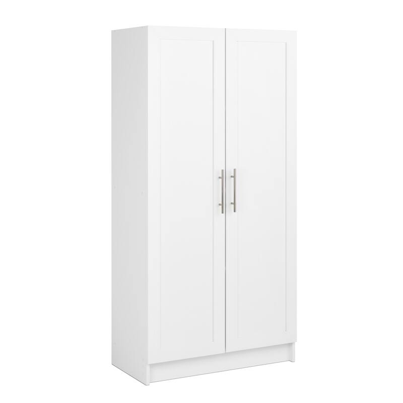 Prepac Elite Accent Cabinet with Panel Doors 16.75" D x 32" W x 65" H - 32 in W x 65 in H x 16.75 in D