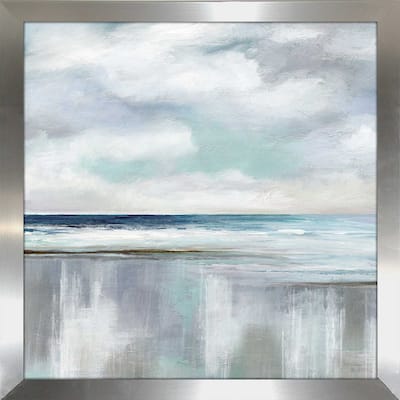 "Cyan Sunrise (Square)" by Nan Print on Acrylic
