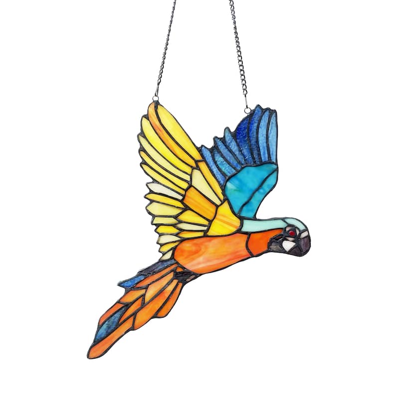 Macaw Parrott Widow Panel/ Suncatcher