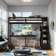 preview thumbnail 2 of 28, Contemporary Design Twin Size Loft Bed with Storage Staircase and Built-in Desk, Durable Structure, Maximized Space, Espresso