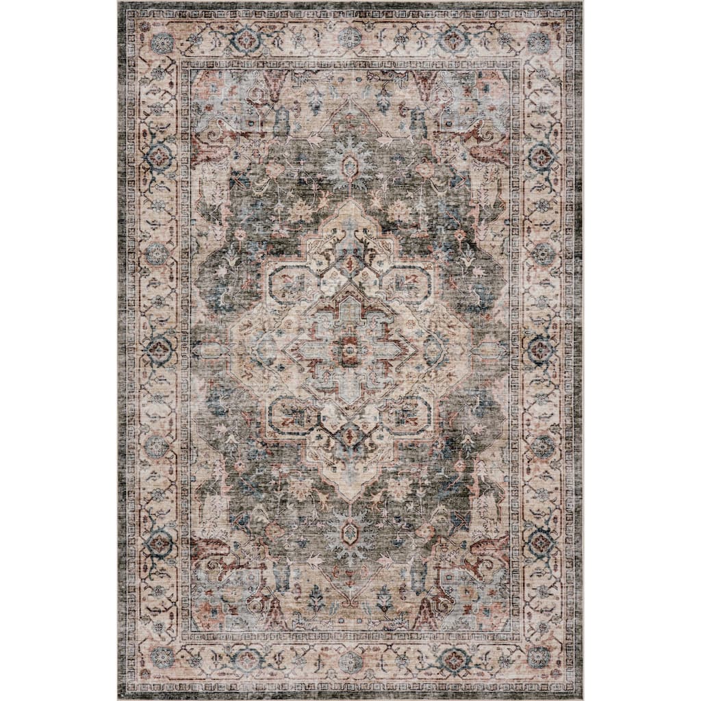 Nuloom Karensa Medallion Washable Rug