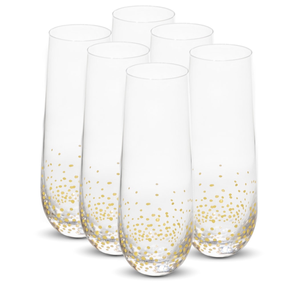 Gatsby Champagne Coupe Glasses, Set of 2 - On Sale - Bed Bath & Beyond -  19215327