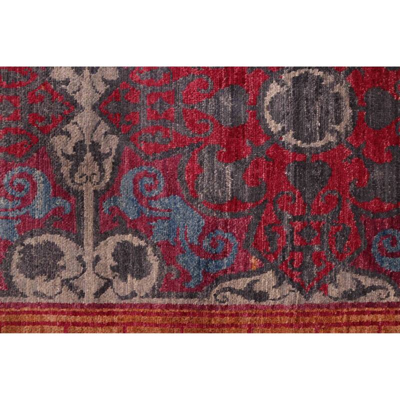ECARPETGALLERY Hand-knotted Signature Collection Red Wool Rug - 8'0 x 10'4