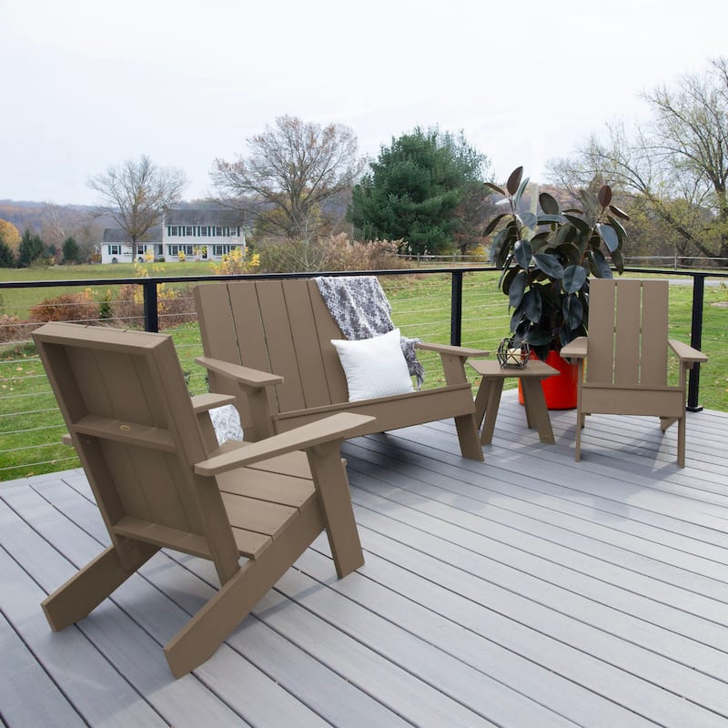 Italica Modern 4-piece Adirondack Patio Set