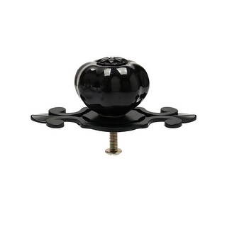 Uxcell 6 Packs Ceramic Knobs, Pumpkin Ceramic Cabinet Drawer Knobs Retro Decorative Dresser Pulls Handle With M4 X 25mm Mounting Screw For Closet Drawer Cupboard Wardrobe, Orange