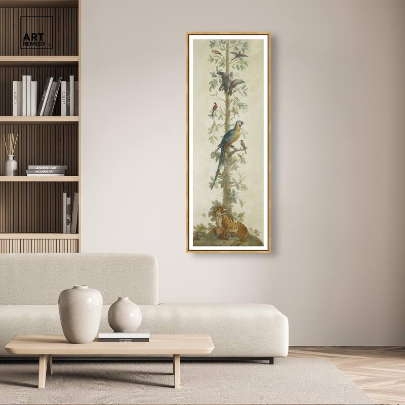Leopard and Papagayo Panoramic Canvas by Art Remedy