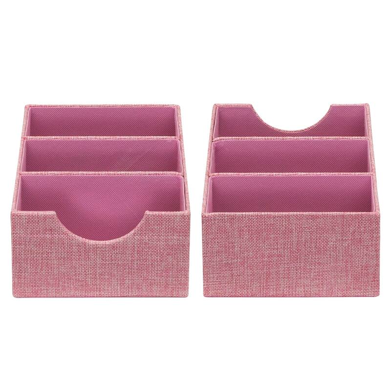 Household Essentials 3-Compartment Drawer Organizers